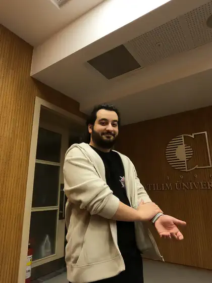 Showing the room around