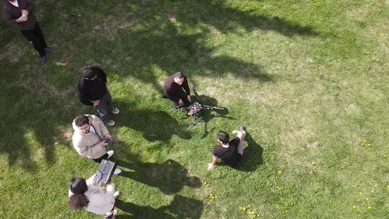 Final checks, seen from the air