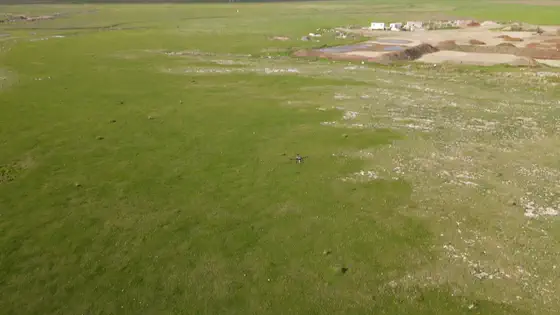 The test field from altitude