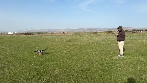 Setting up on the field